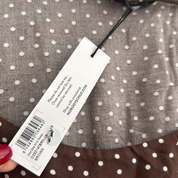 ASOS nobody’s child polka dot Dee Dee Midi Dress - Picture 5 of 8